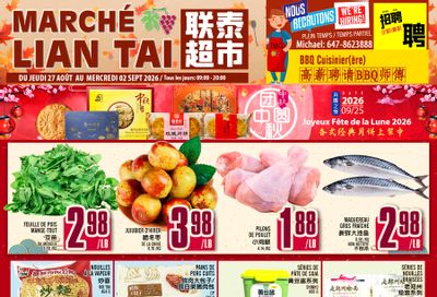 Marche Lian Tai Flyer August 27 to September 2