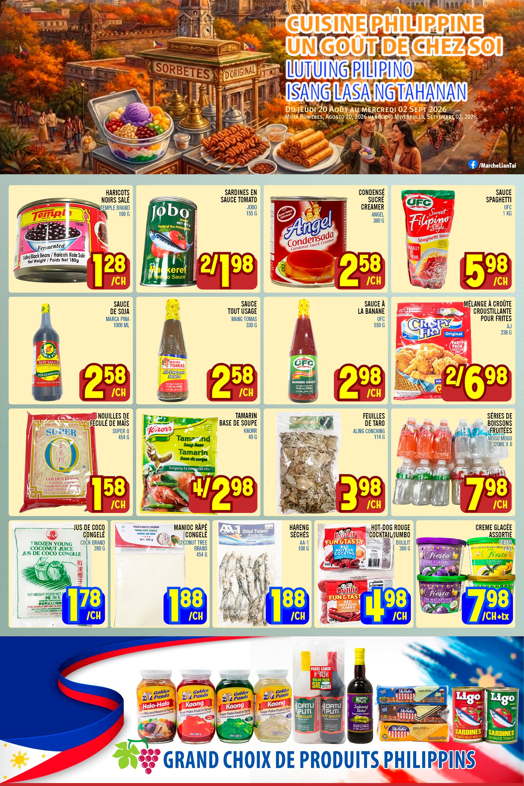 Marche Lian Tai Flyer August 27 to September 2