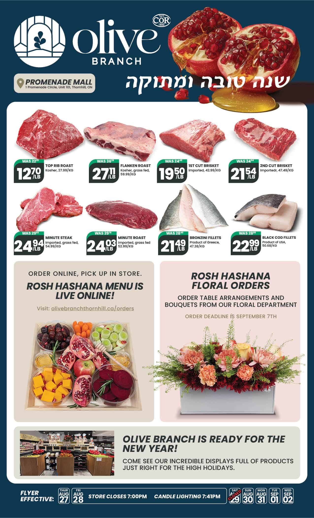 Olive Branch Flyer August 27 to September 2