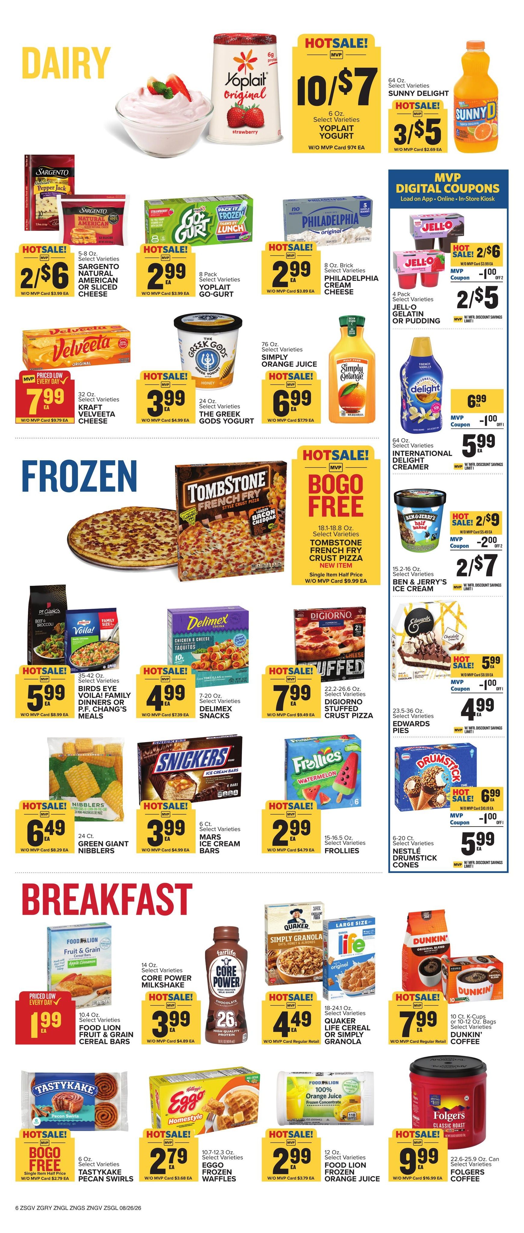Food Lion (Casar-Rhodhiss Area, NC) Weekly Ad August 26 - September 1, 2026