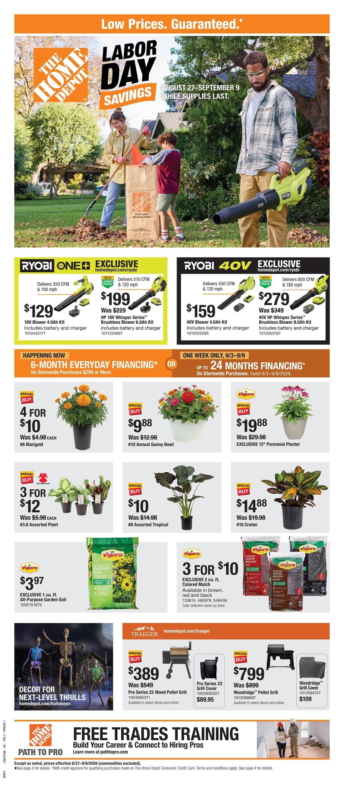 Home Depot (Delta Junction-Fairbanks Area, AK) Labor Day Savings Weekly Ad August 27 - September 9, 2026