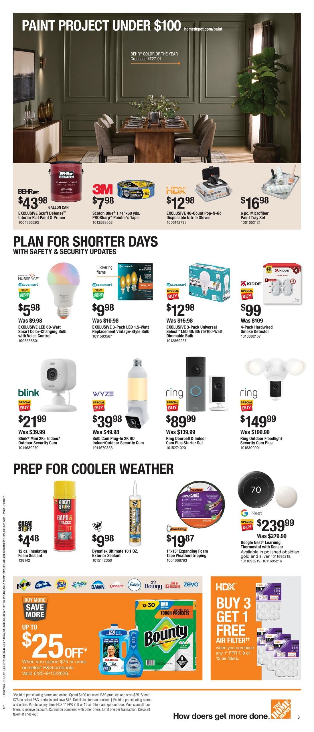 Home Depot (Hatteras Area, NC) Labor Day Savings Weekly Ad August 27 - September 9, 2026
