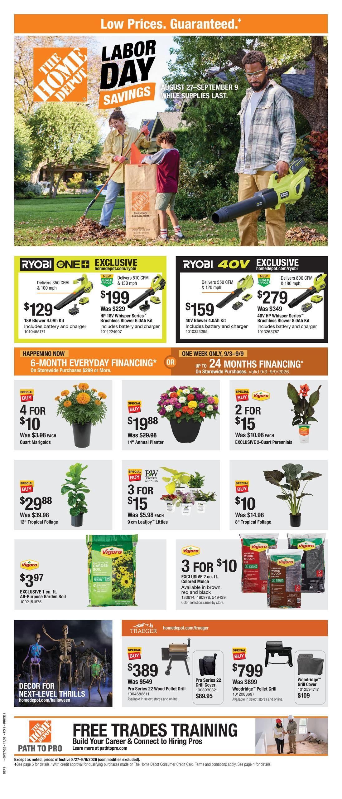 Home Depot (Juneau–Douglas Area, AK) Labor Day Savings Weekly Ad August 27 - September 9, 2026