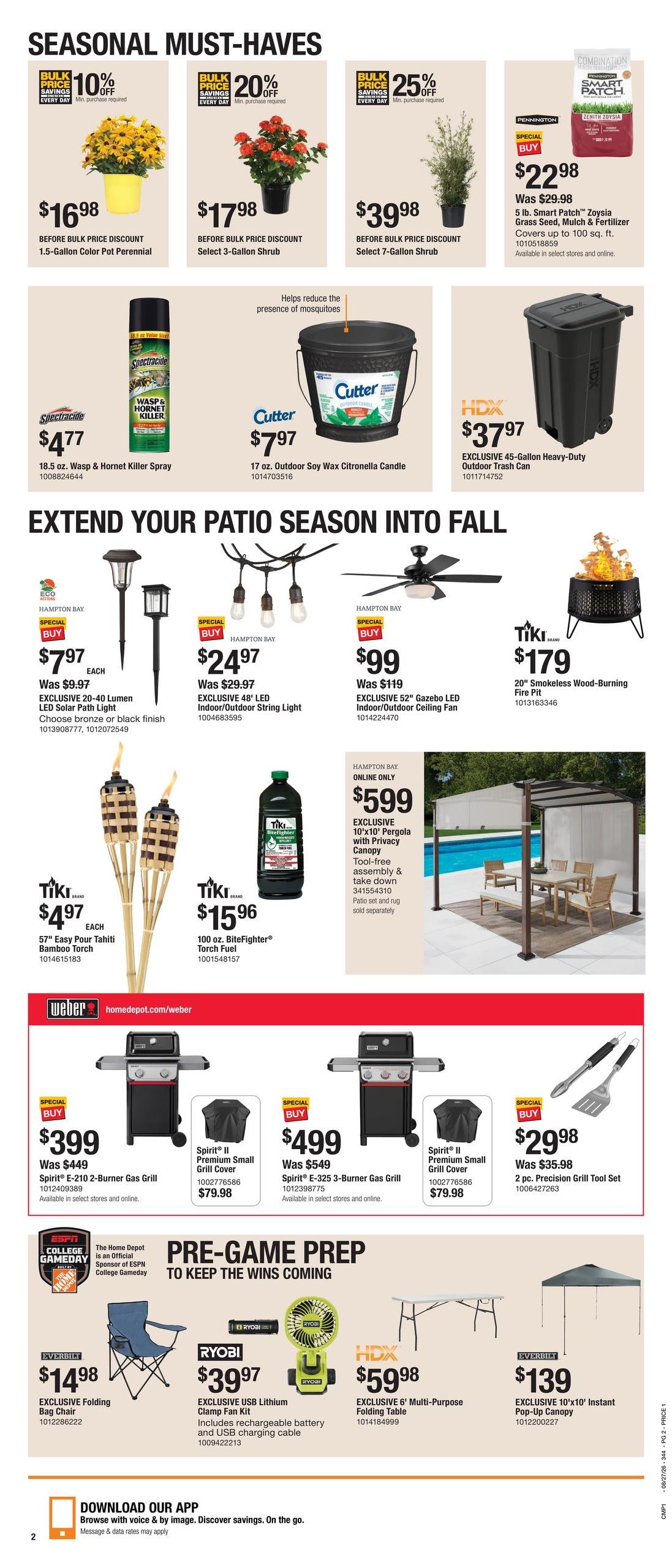 Home Depot (Key West Area, FL) Labor Day Savings Weekly Ad August 27 - September 9, 2026