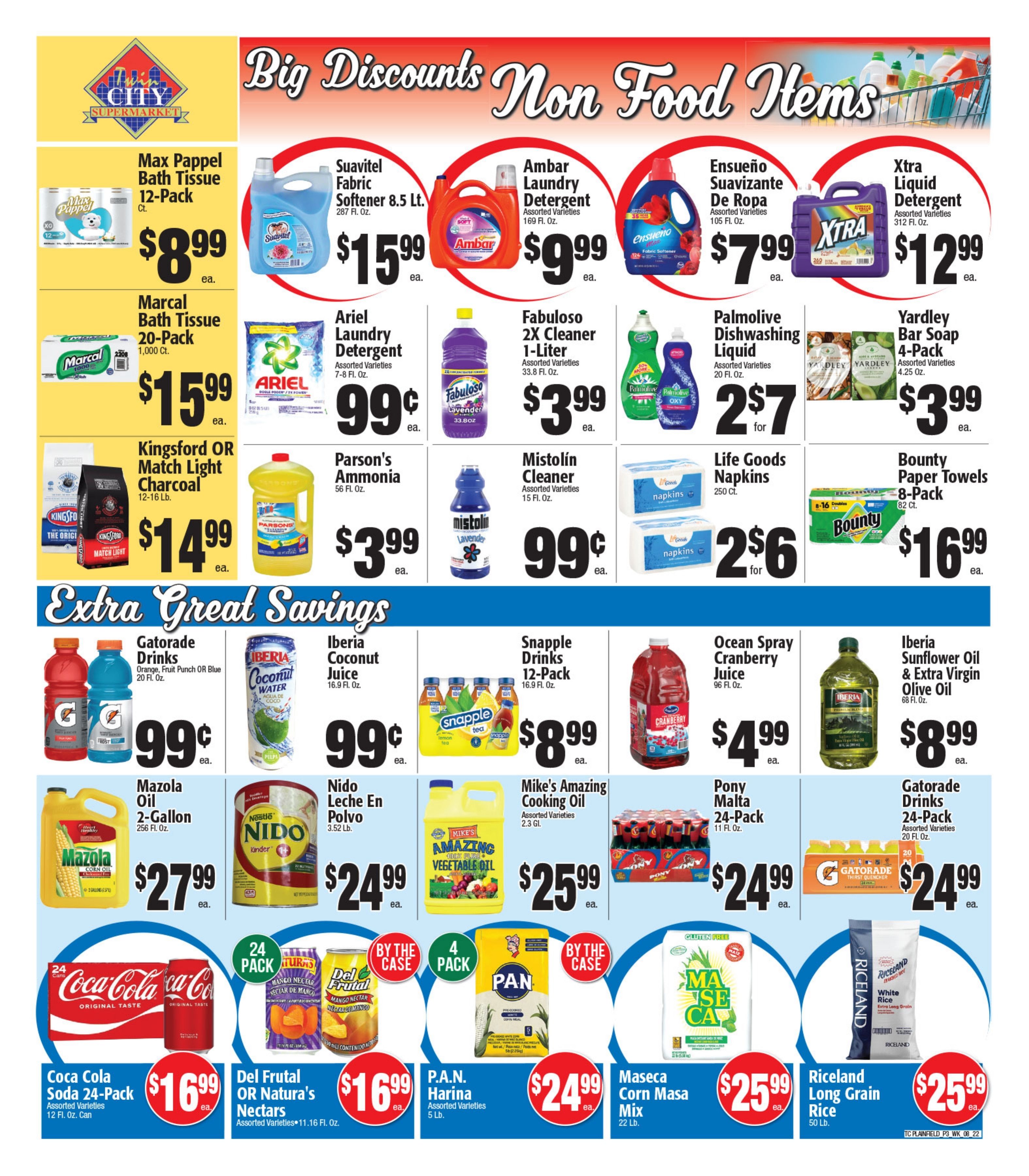 Twin City Supermarket (600 Park Avenue, Plainfield, NJ) Weekly Ad August 22 - 28, 2026