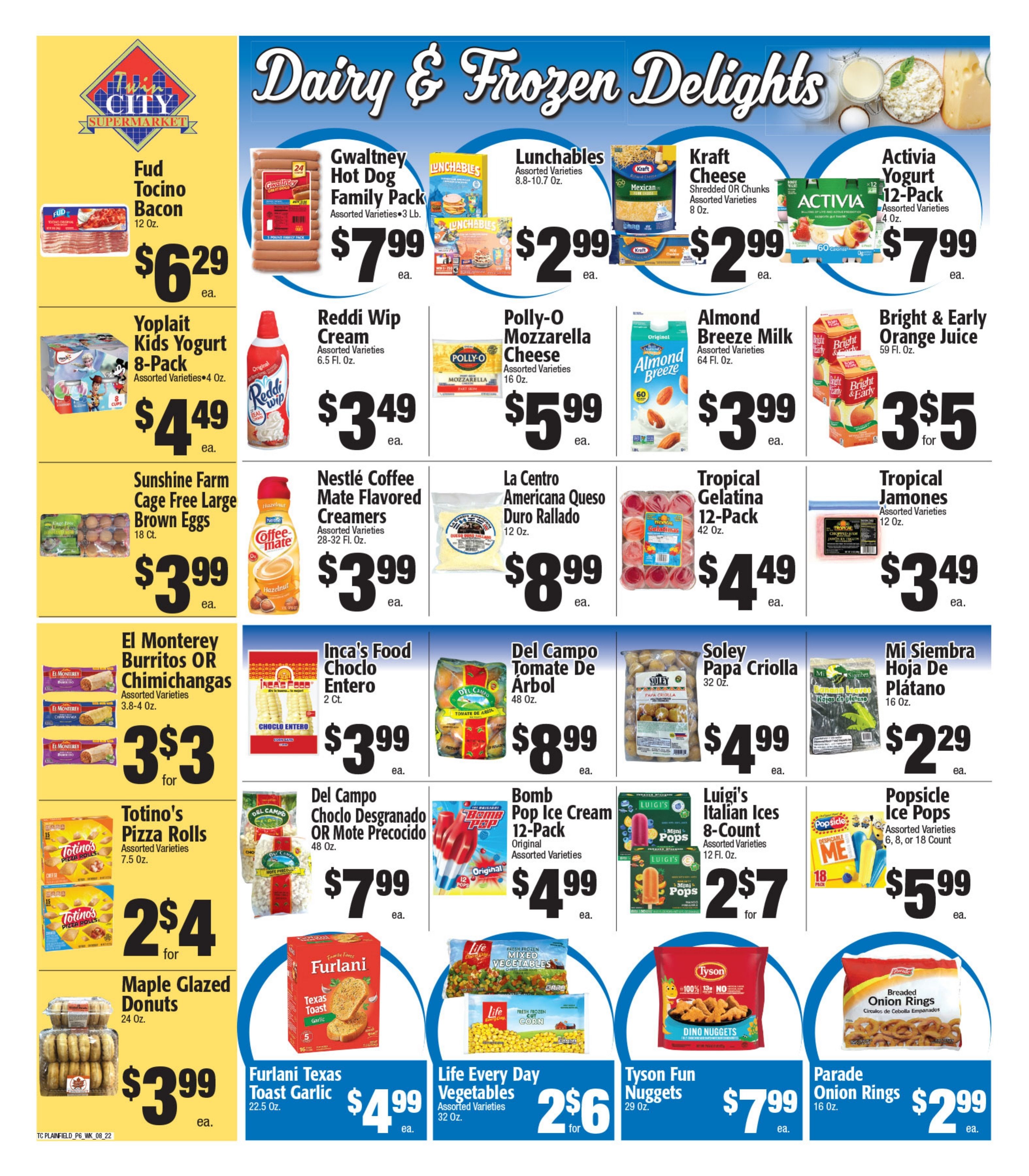 Twin City Supermarket (600 Park Avenue, Plainfield, NJ) Weekly Ad August 22 - 28, 2026