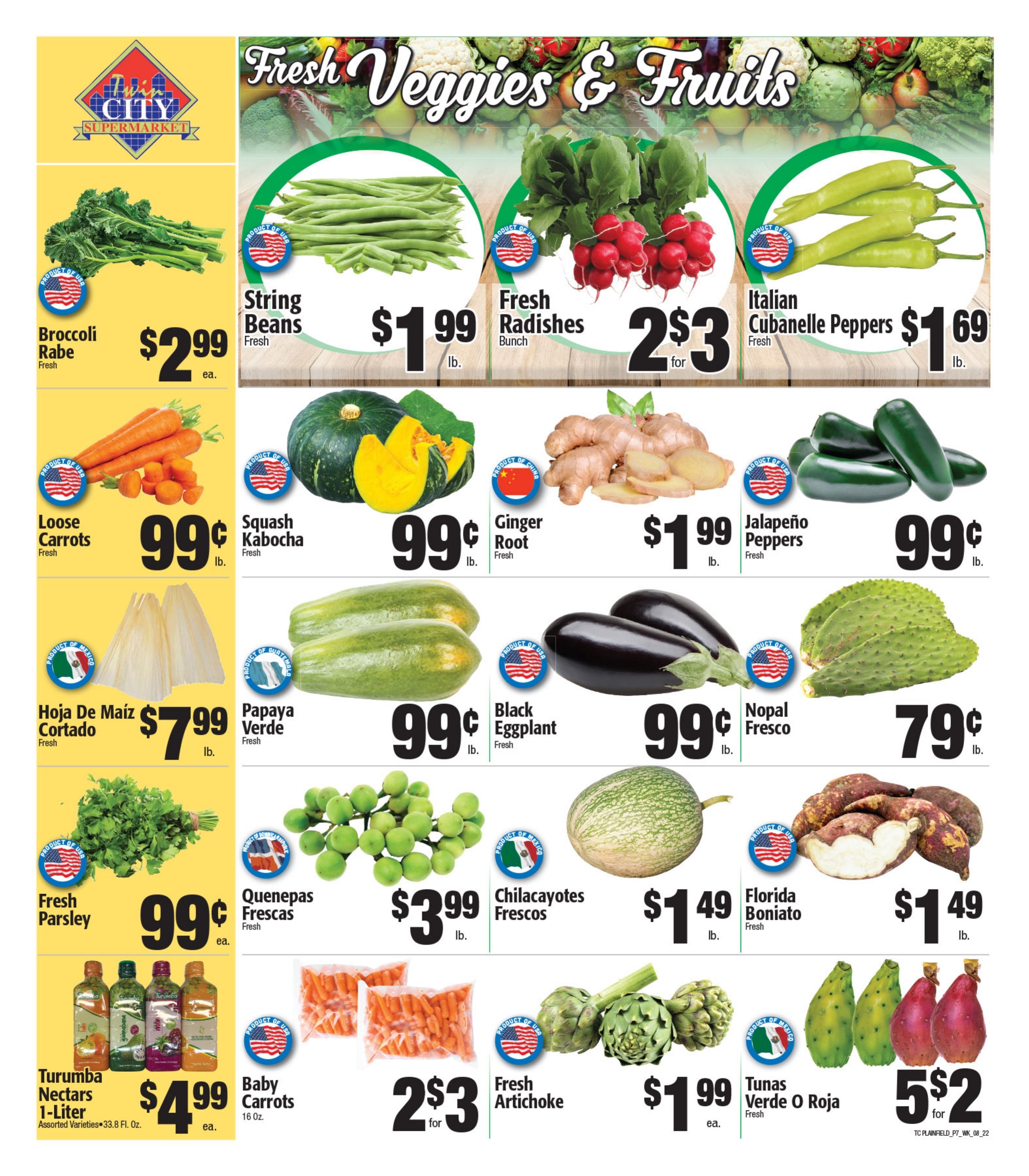 Twin City Supermarket (600 Park Avenue, Plainfield, NJ) Weekly Ad August 22 - 28, 2026