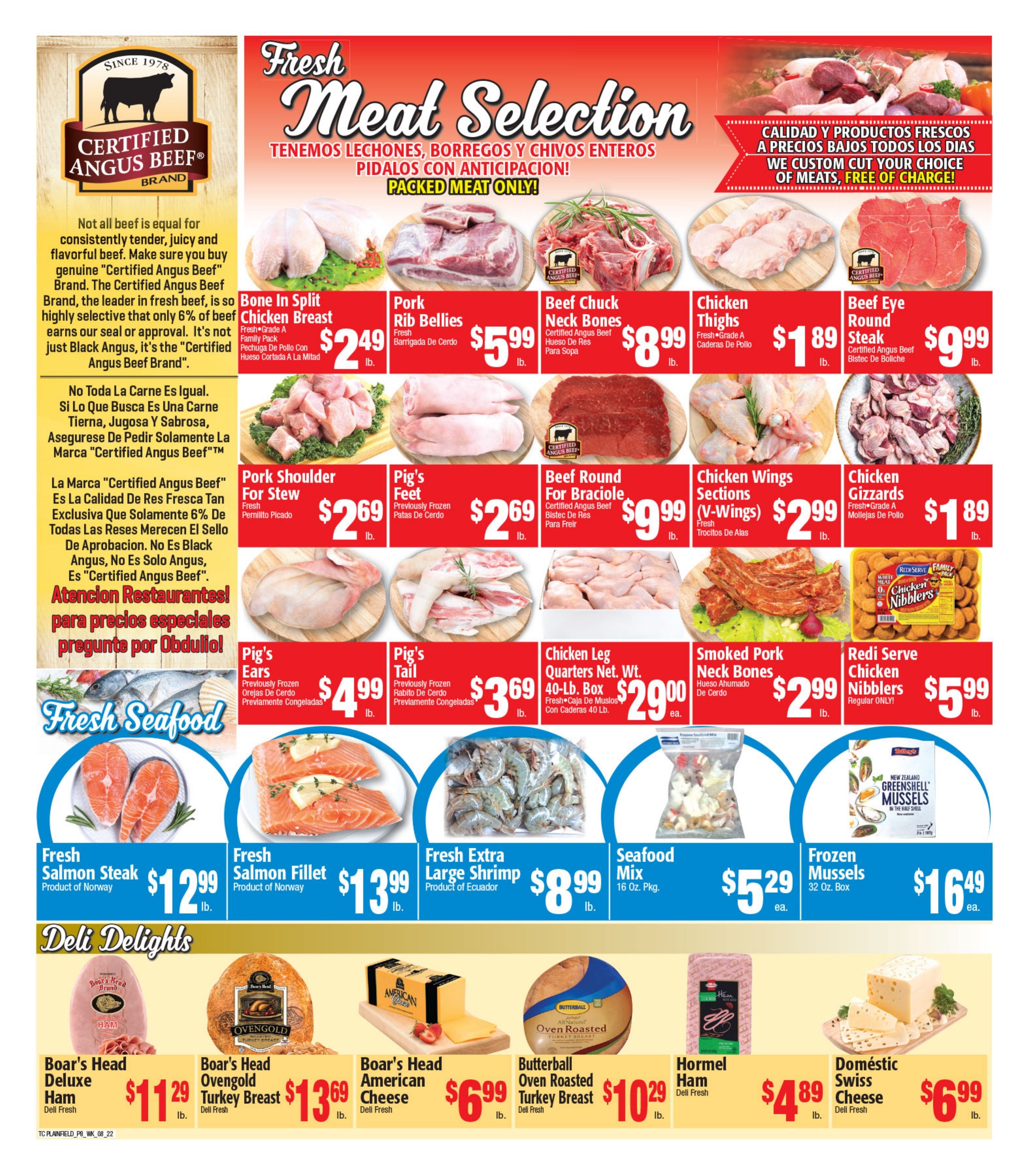 Twin City Supermarket (600 Park Avenue, Plainfield, NJ) Weekly Ad August 22 - 28, 2026