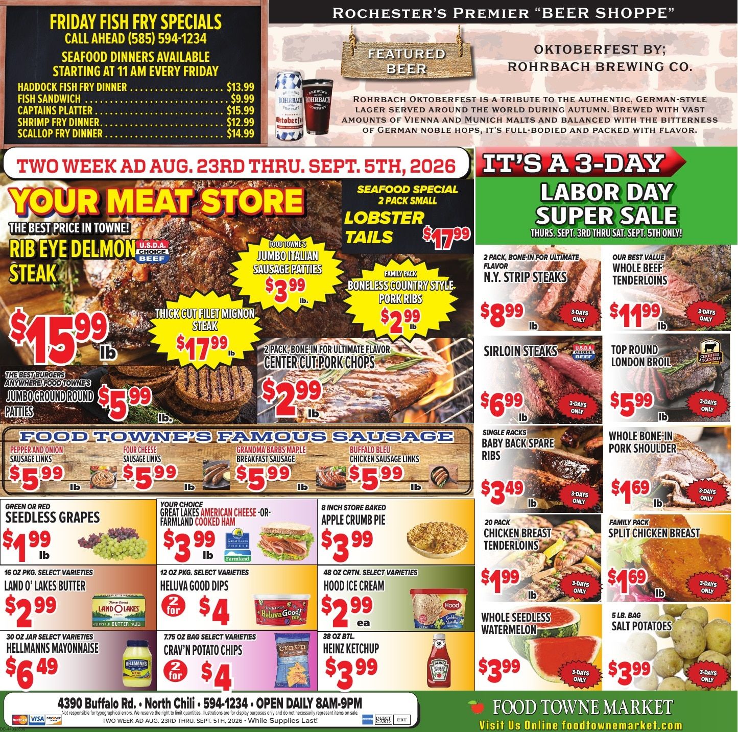 Food Towne Market Weekly Ad August 23 - September 5, 2026