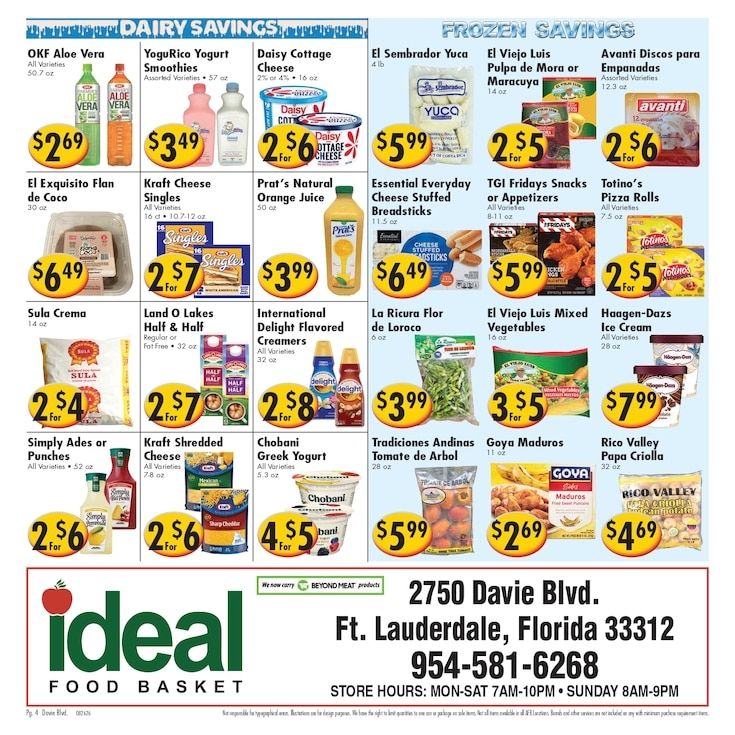 Ideal Food Basket (Fort Lauderdale, FL) Weekly Ad August 26 - September 1, 2026