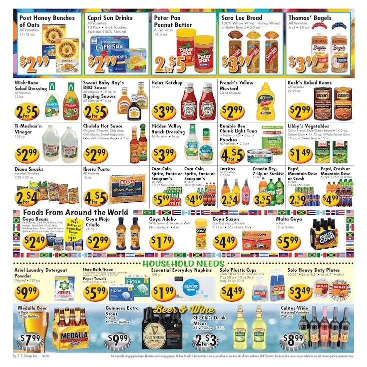 Ideal Food Basket (5637 South Orange Ave, Orlando, FL) Weekly Ad August 26 - September 1, 2026