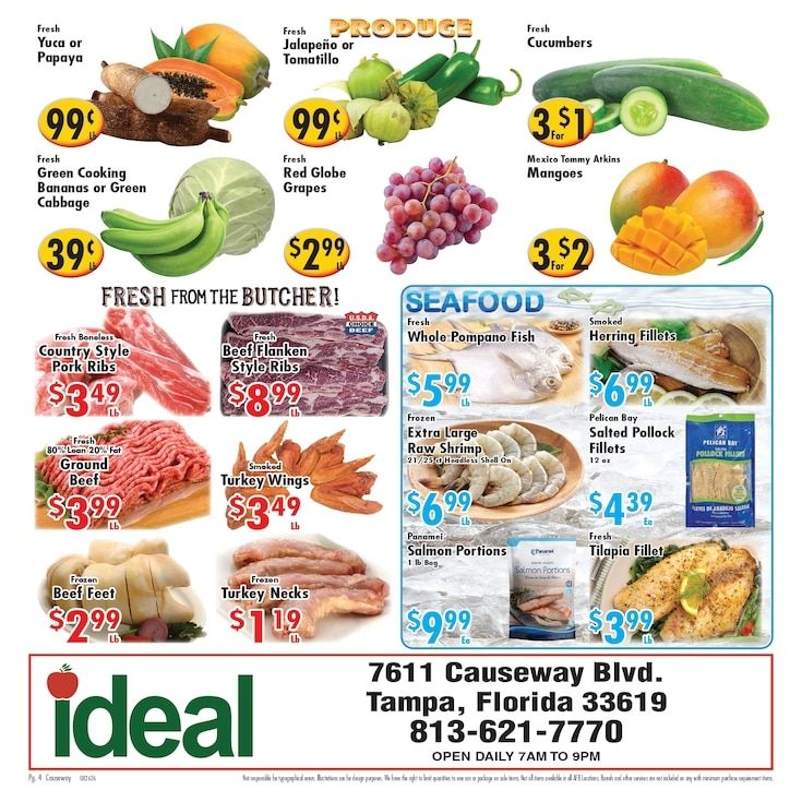 Ideal Food Basket (Tampa, FL) Weekly Ad August 26 - September 1, 2026