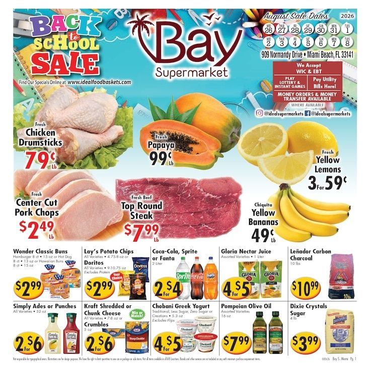 Ideal Food Basket (Miami Beach, FL) Weekly Ad September 2 - 8, 2026