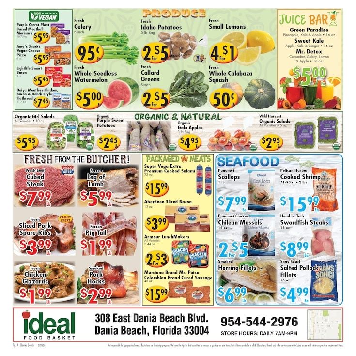 Ideal Food Basket (Dania Beach, FL) Weekly Ad August 26 - September 1, 2026
