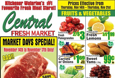 Central Fresh Market Flyer November 14 to 21