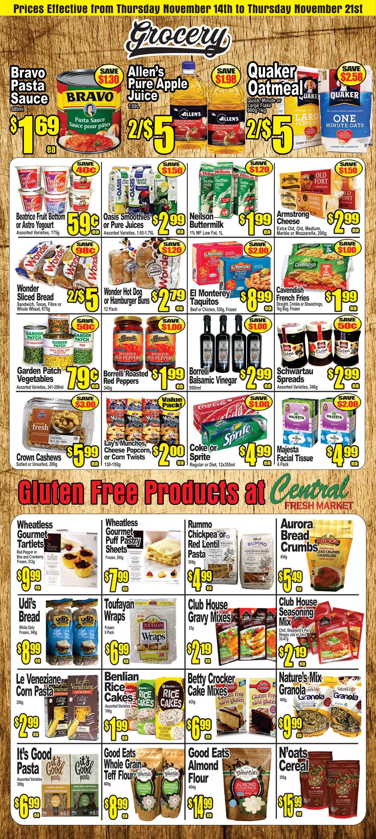 Central Fresh Market Flyer November 14 to 21