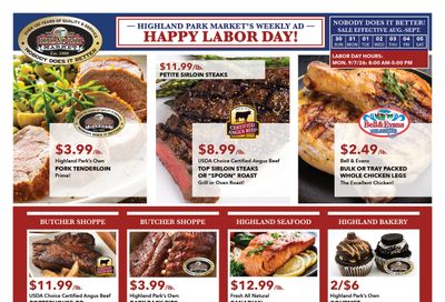 Highland Park Market (Connecticut) Weekly Ad August 30 - September 5, 2026