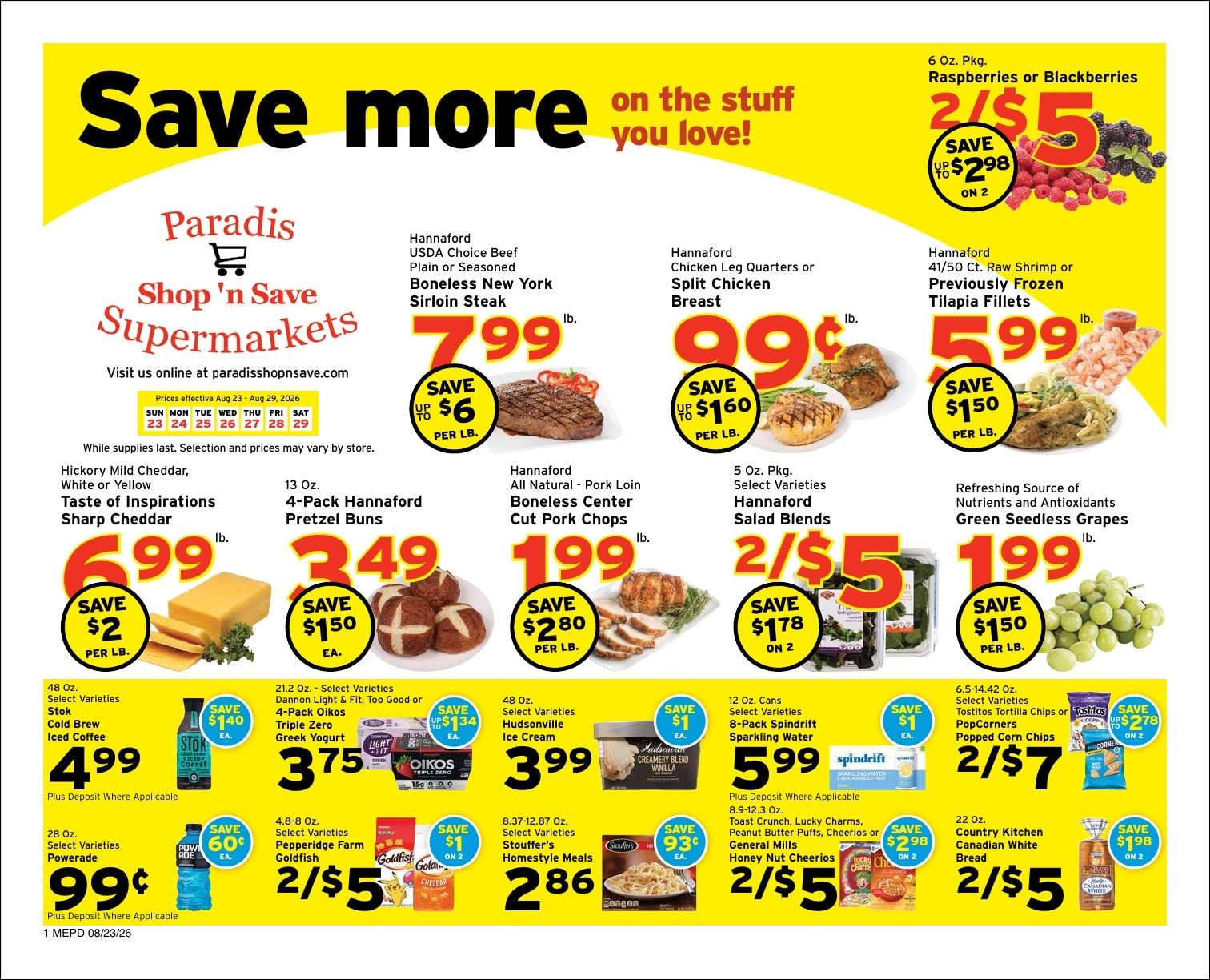 Paradis Shop'n Save Weekly Ad August 23 - 29, 2026