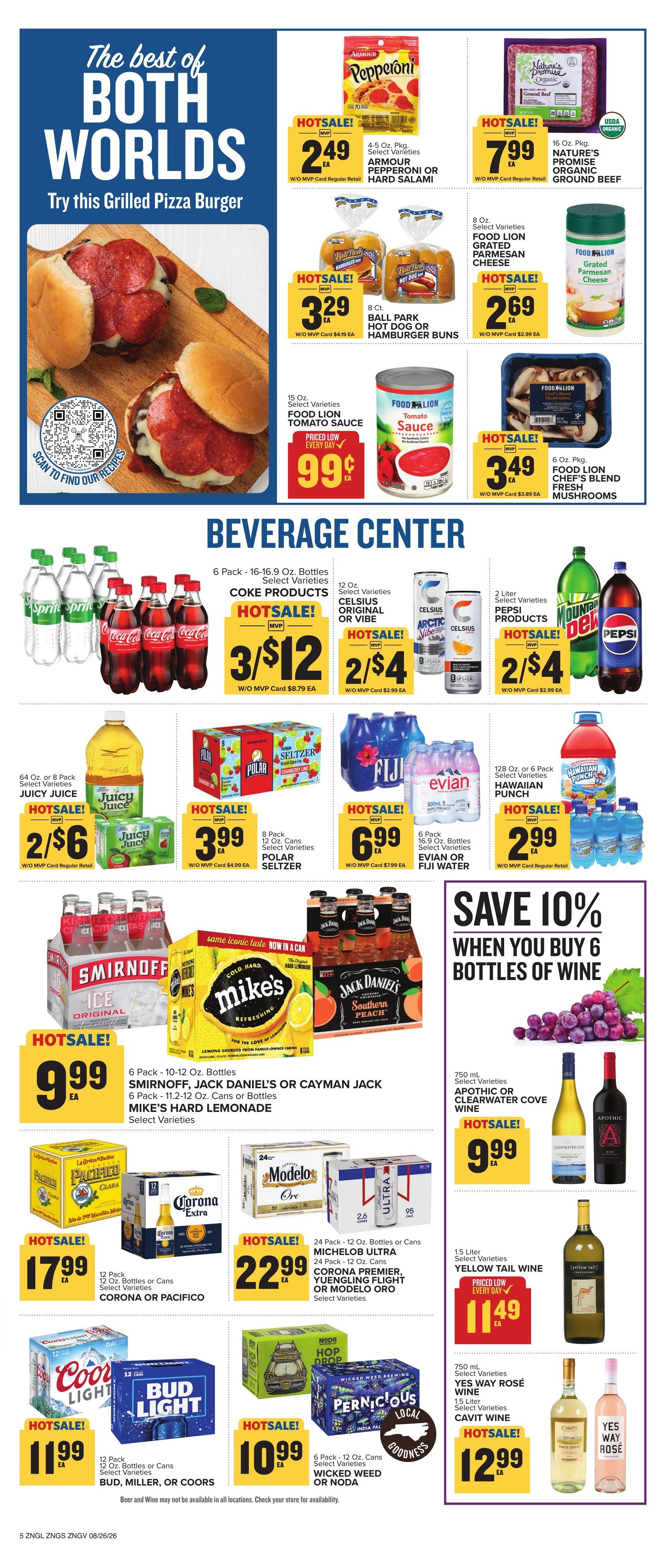 Food Lion (Tuxedo–Flat Rock Area, NC–SC) Weekly Ad August 26 - September 1, 2026