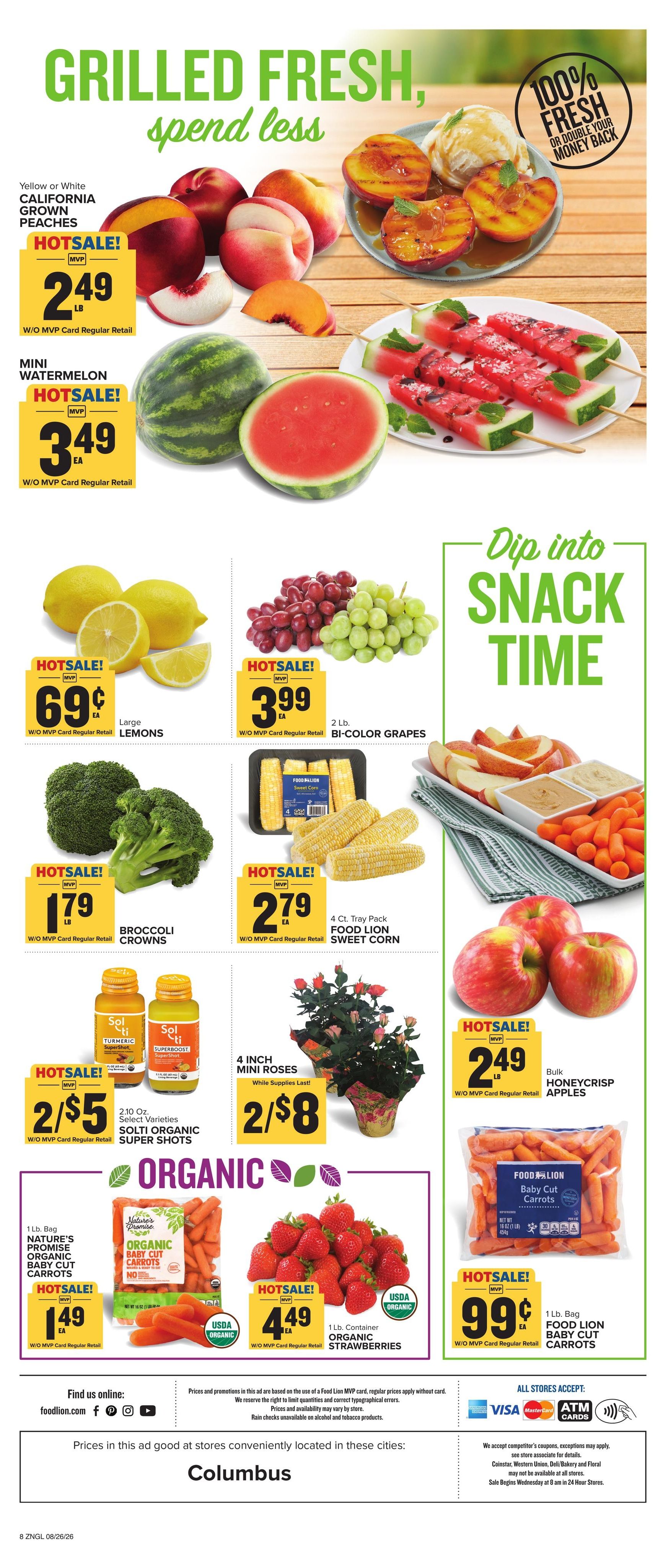 Food Lion (Tuxedo–Flat Rock Area, NC–SC) Weekly Ad August 26 - September 1, 2026