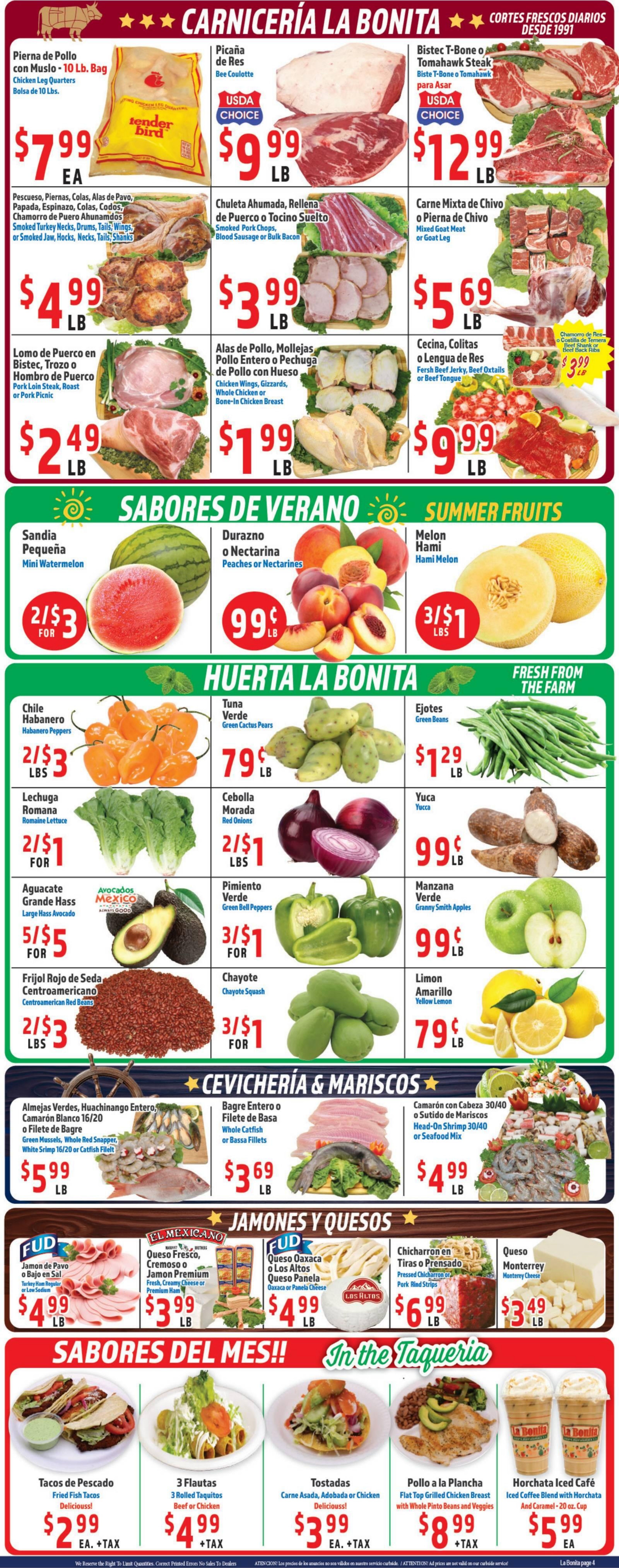 La Bonita Supermarkets Weekly Ad August 26 - September 1, 2026