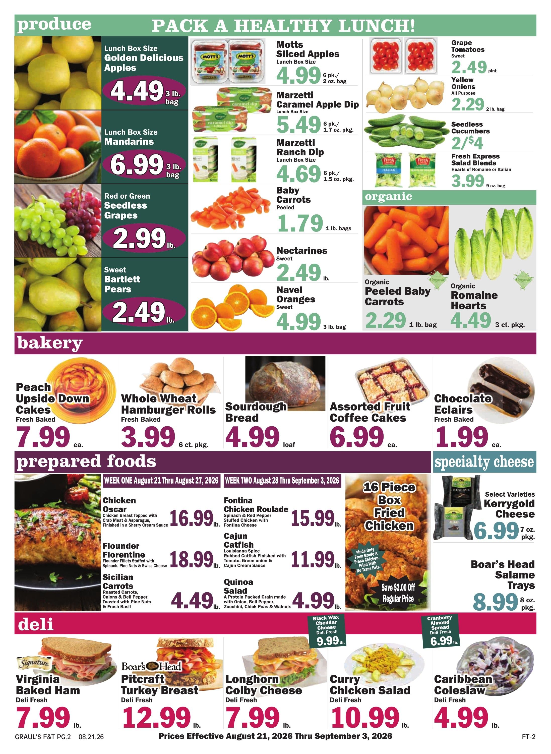 Graul's Market (Parkton, MD) Weekly Ad August 21 - September 1, 2026