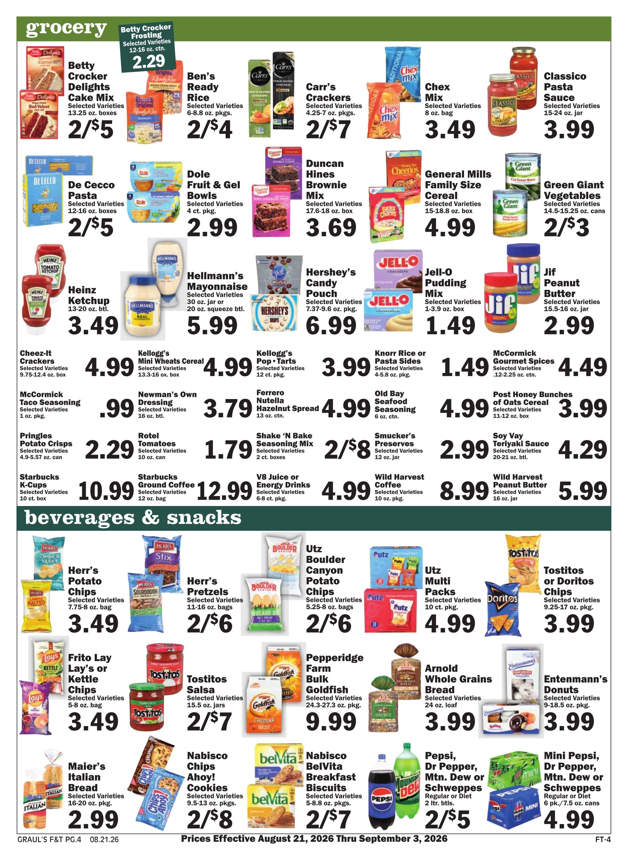 Graul's Market (Parkton, MD) Weekly Ad August 21 - September 1, 2026