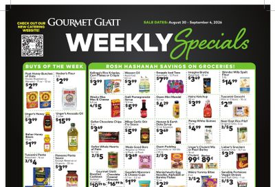 Gourmet Glatt (New York) Weekly Ad August 29 - September 4, 2026