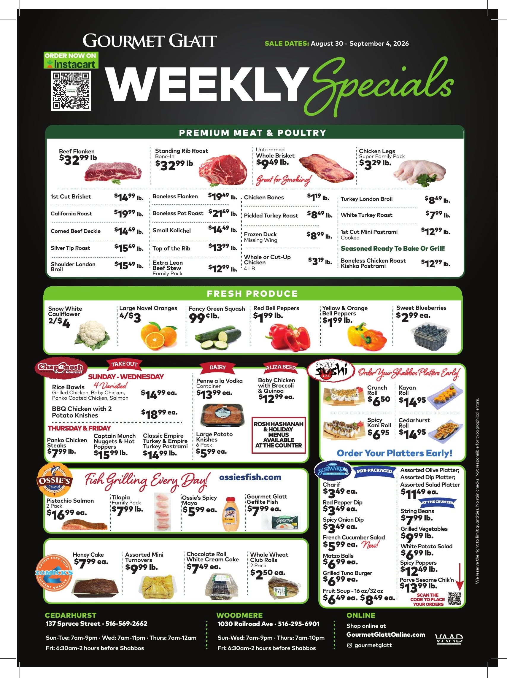 Gourmet Glatt (New York) Weekly Ad August 29 - September 4, 2026