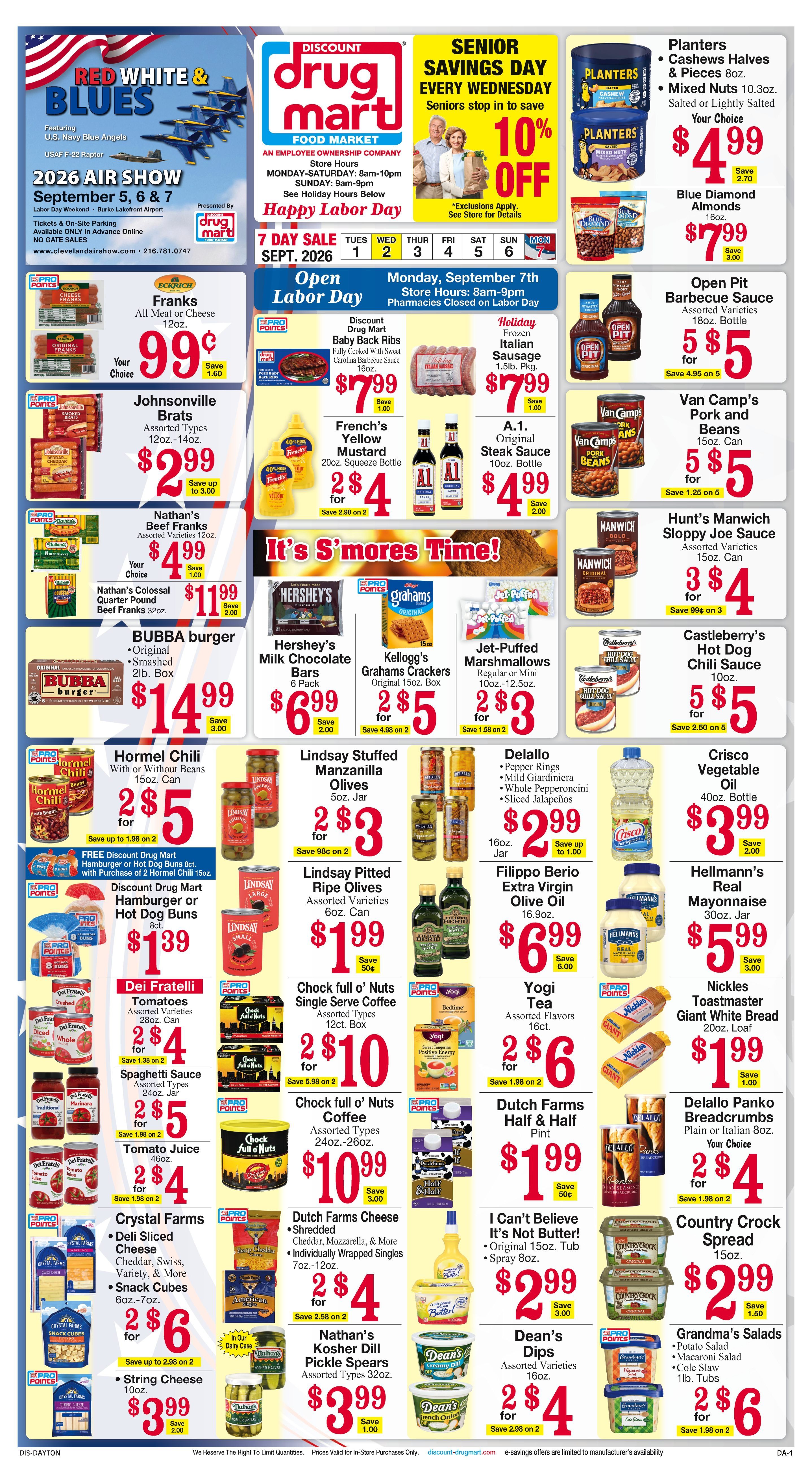 Discount Drug Mart (Ohio) Weekly Ad September 2 - 8, 2026