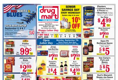 Discount Drug Mart (Ohio) Weekly Ad September 2 - 8, 2026