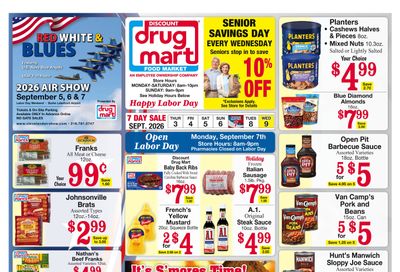 Discount Drug Mart (Ohio) Weekly Ad September 2 - 8, 2026