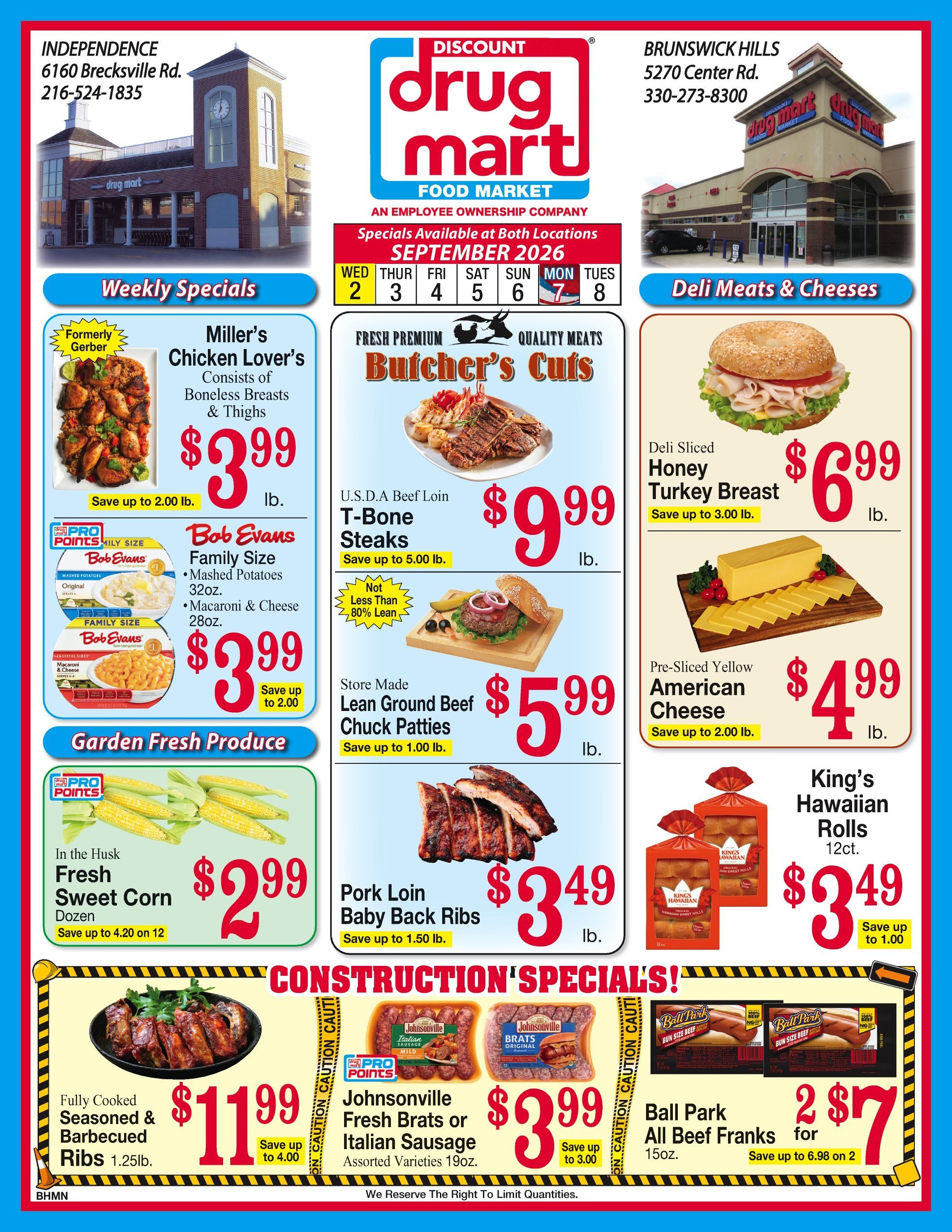 Discount Drug Mart (Ohio) Weekly Ad September 2 - 8, 2026