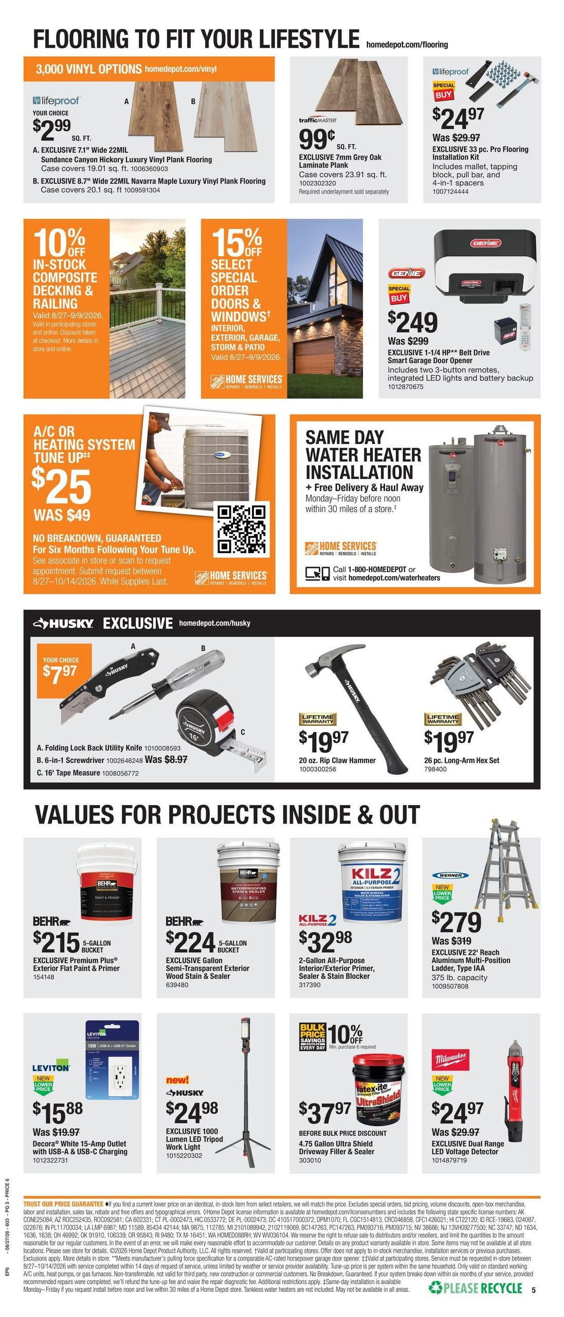 Home Depot (Ingalls–Maxwell Area, IN) Labor Day Savings Weekly Ad August 27 - September 9, 2026