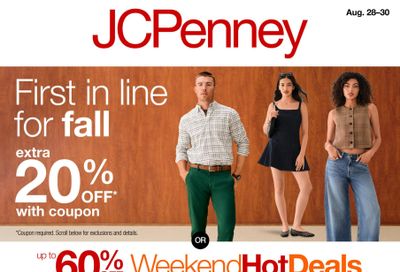JCPenney Store Ads Weekly Ad August 28 - 30, 2026