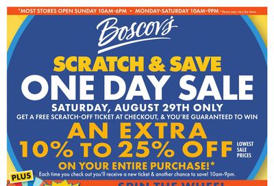 Boscov's Boscov’s Weekly Weekly Ad August 27 - September 2, 2026