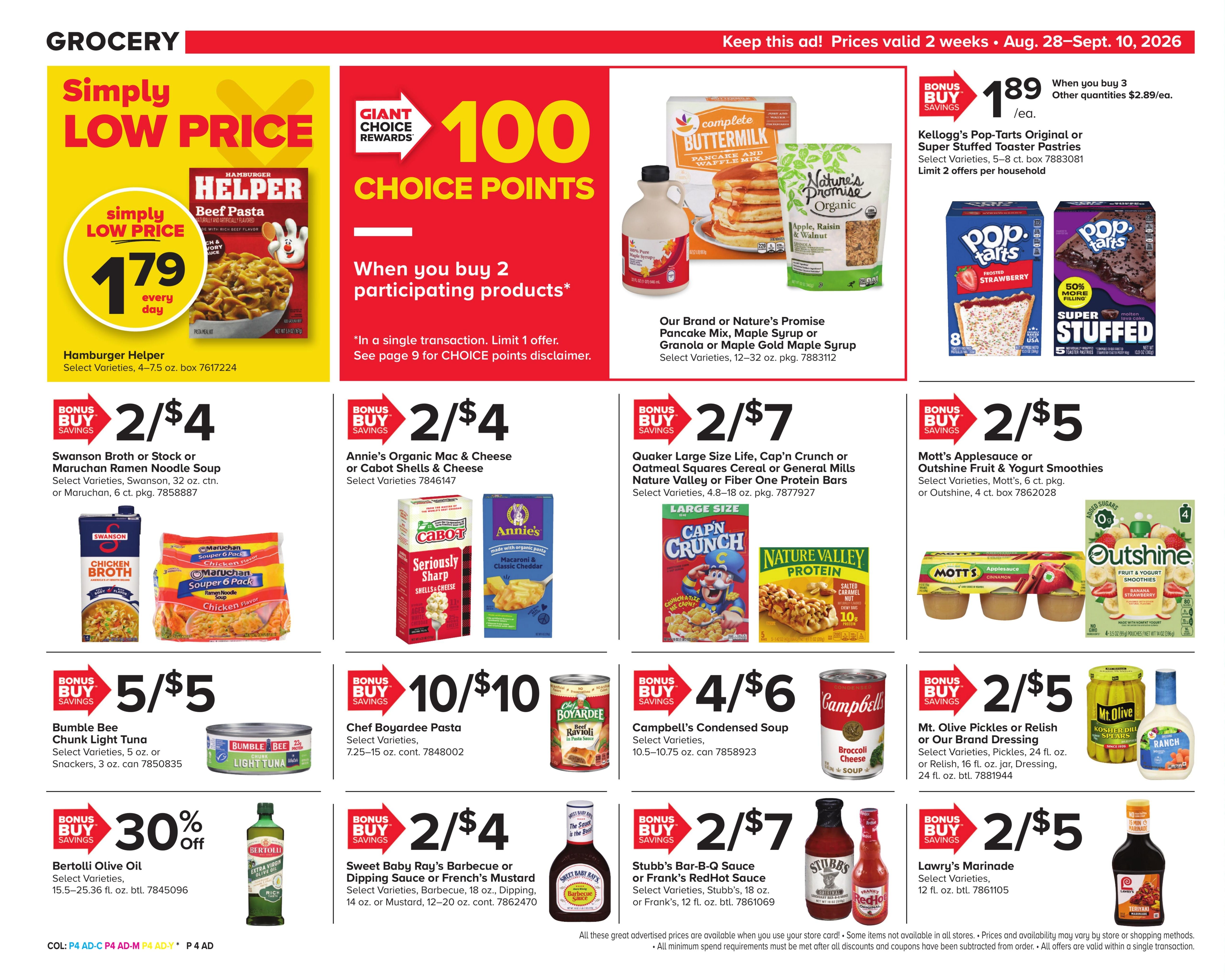 Giant Food Stores (Trenton Area, NJ) Weekly Ad August 28 - September 10, 2026