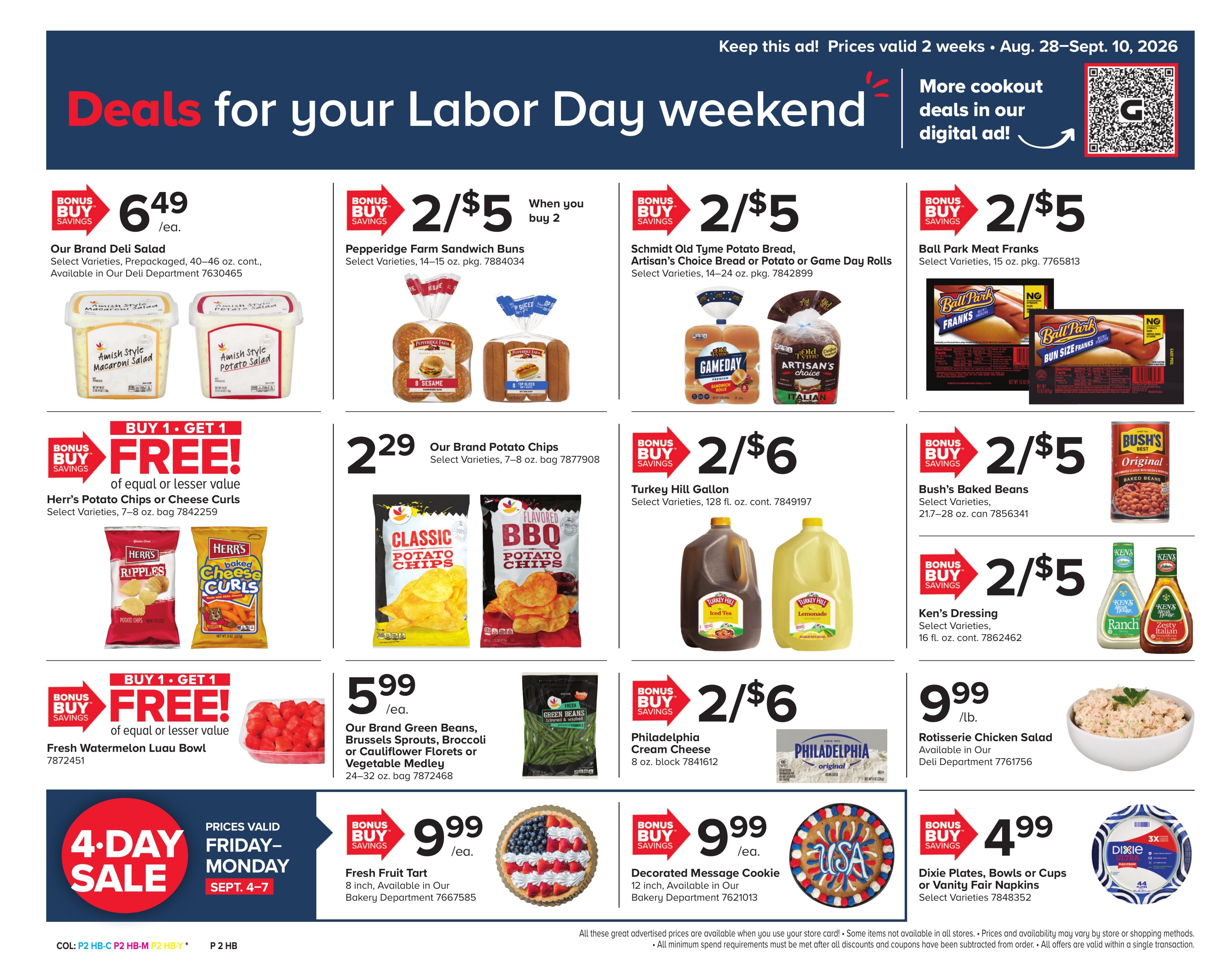 Giant Food Stores (Trenton Area, NJ) Weekly Ad August 28 - September 10, 2026