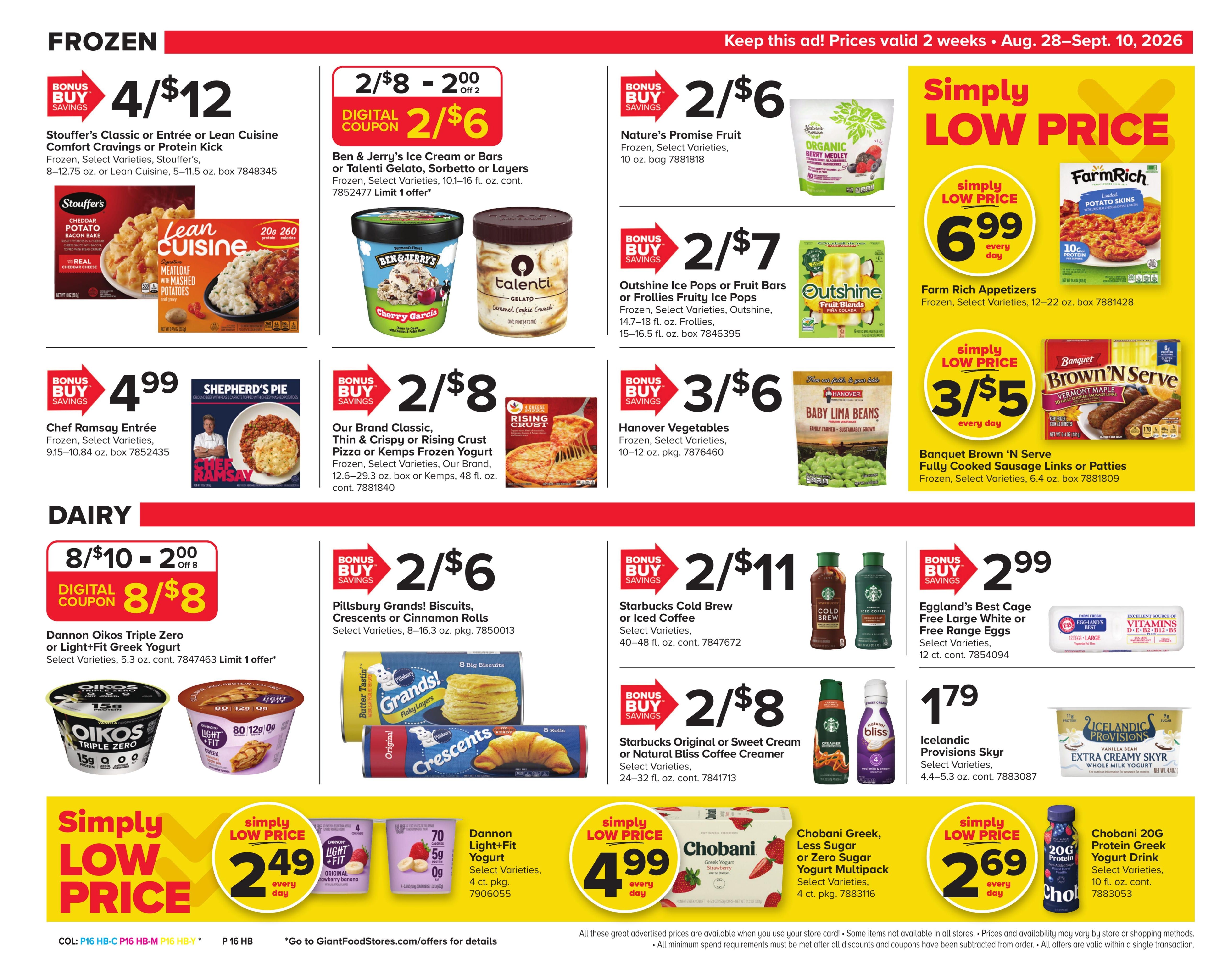 Giant Food Stores (Trenton Area, NJ) Weekly Ad August 28 - September 10, 2026