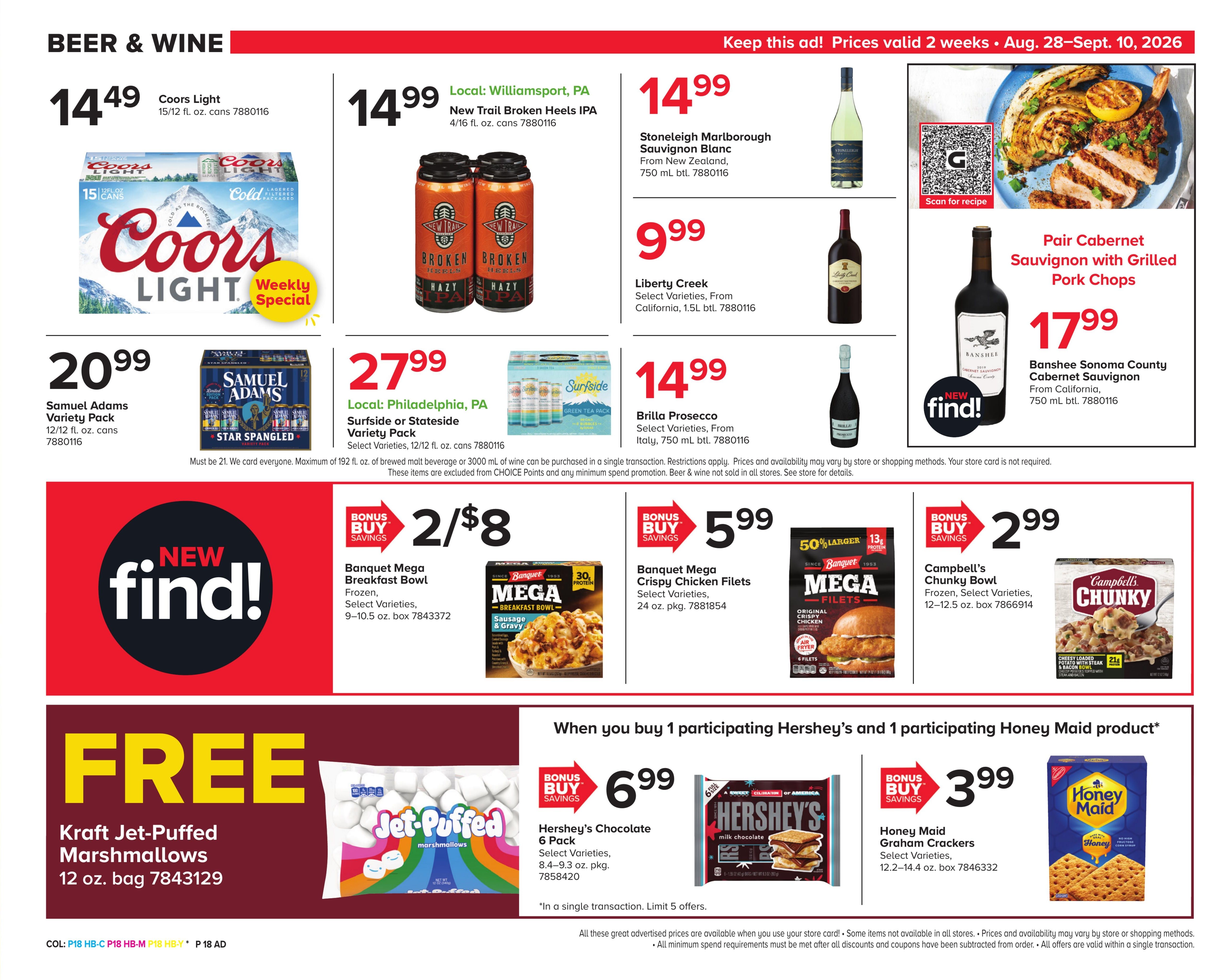Giant Food Stores (Trenton Area, NJ) Weekly Ad August 28 - September 10, 2026