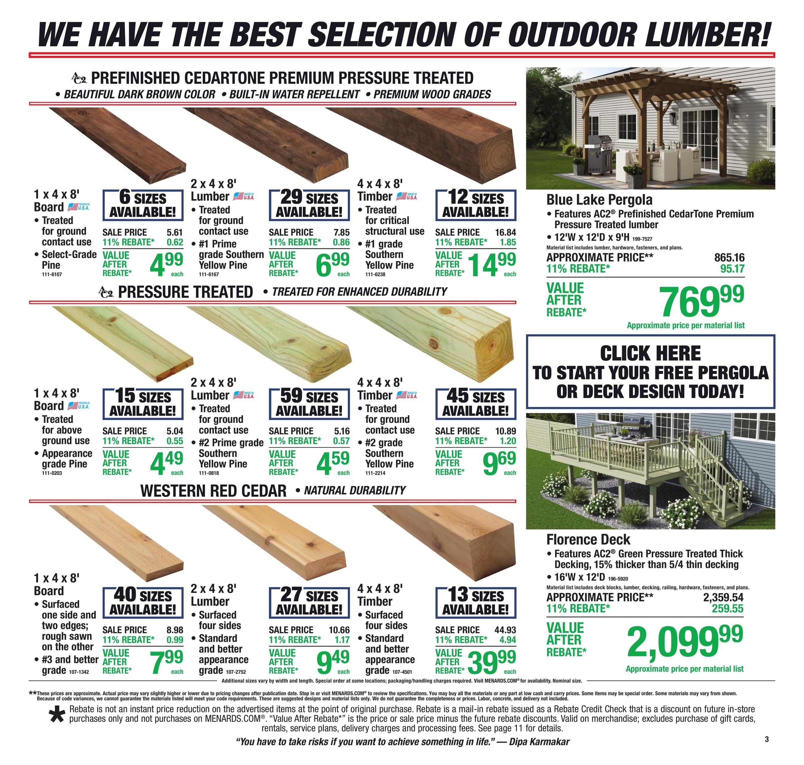 Menards (Caldwell Area, OH) 11% Rebate Sale Weekly Ad August 27 - September 7, 2026