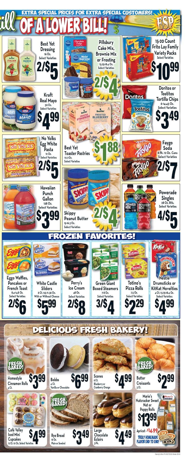 Randy's BiLo Weekly Ad August 27 - September 2, 2026