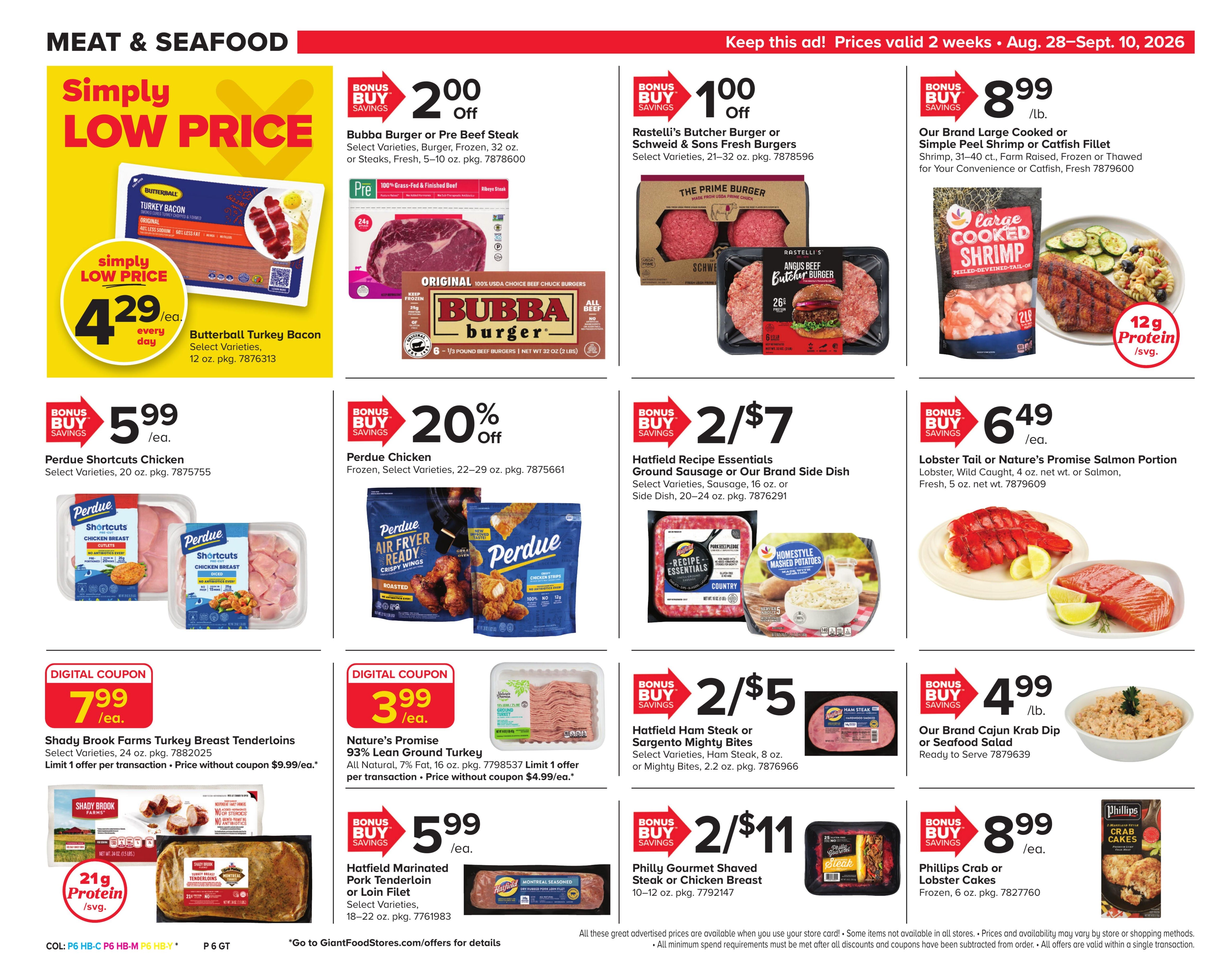 Giant Food Stores (Barrington Area, NJ) Weekly Ad August 28 - September 10, 2026