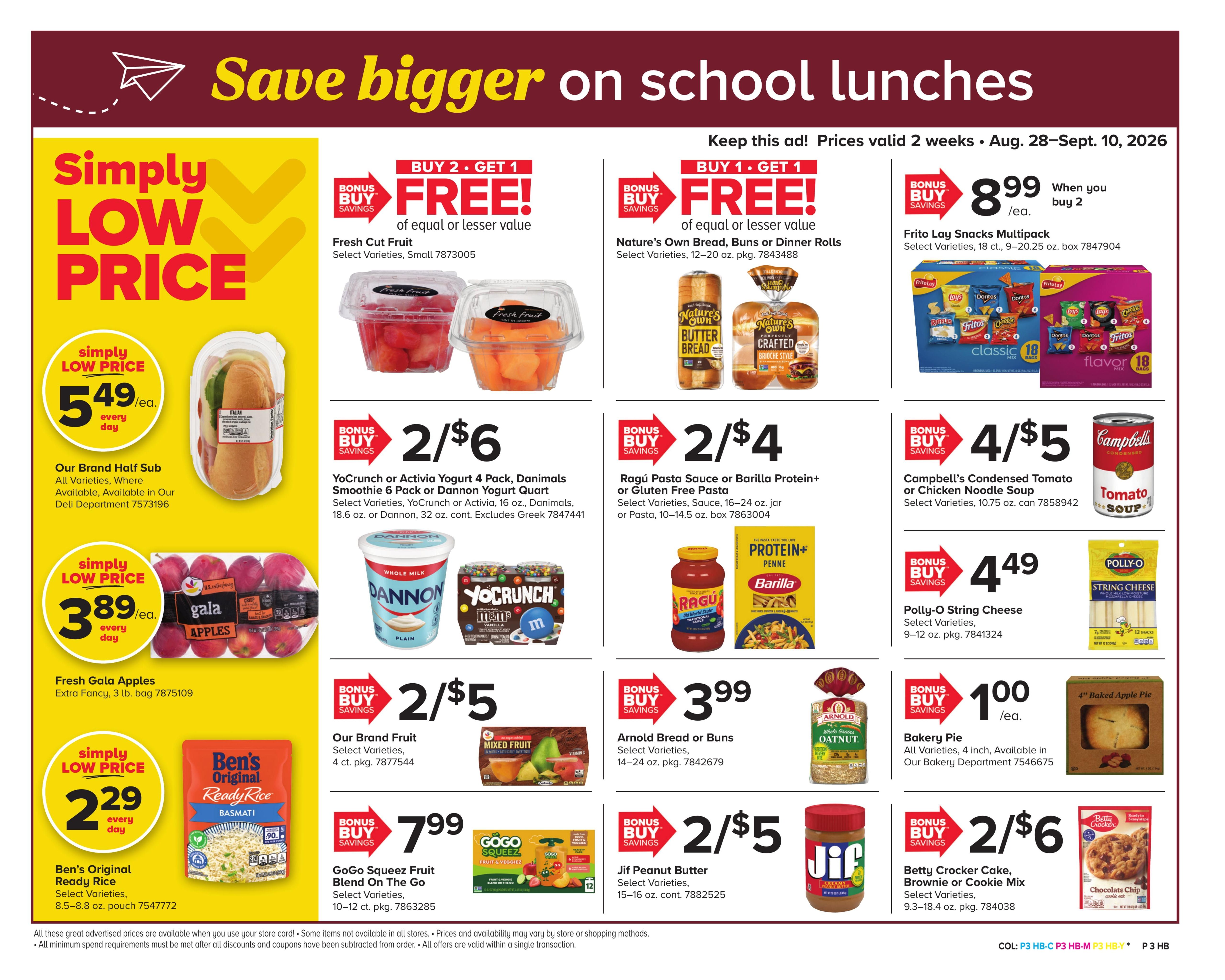 Giant Food Stores (Barrington Area, NJ) Weekly Ad August 28 - September 10, 2026
