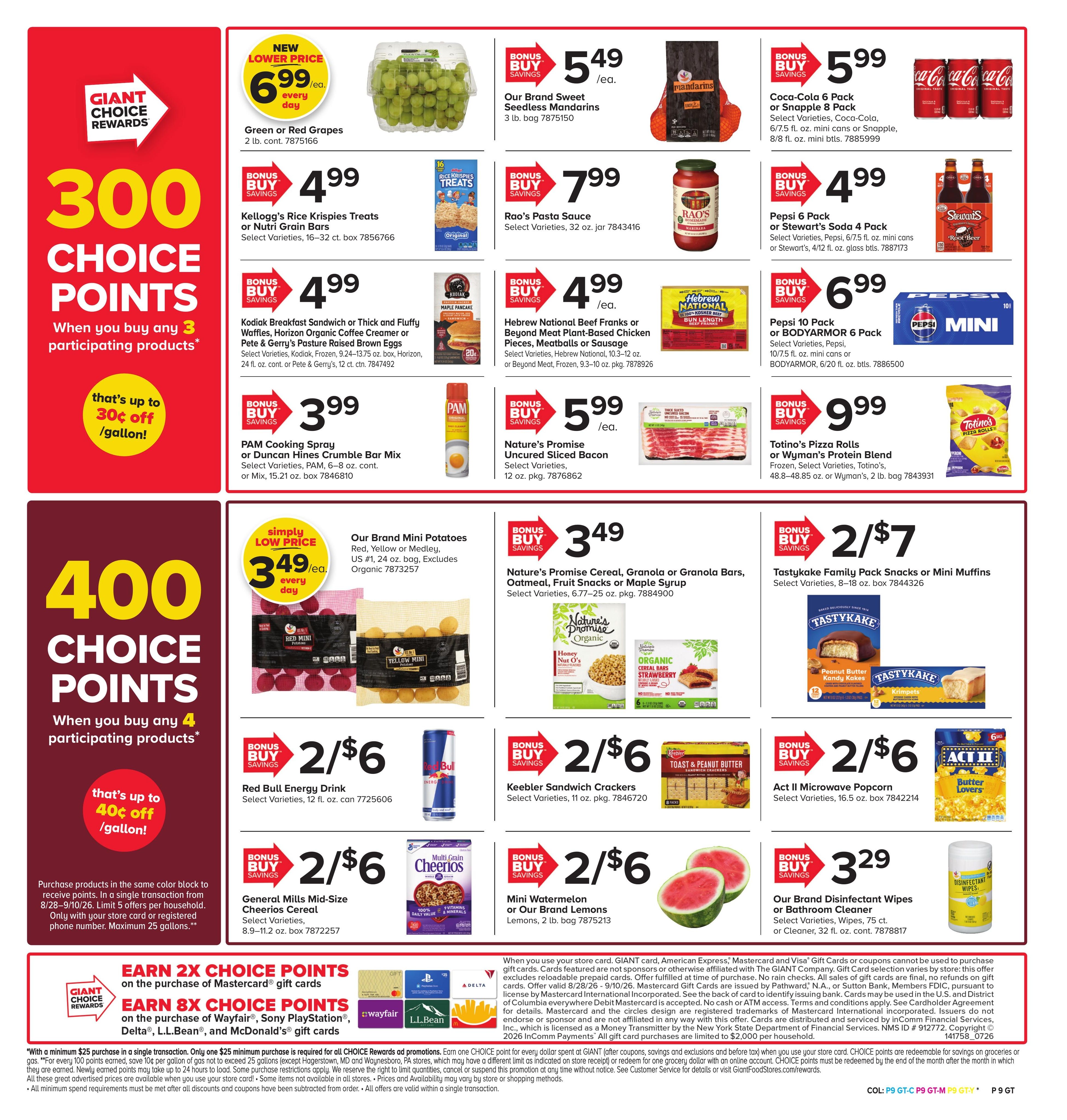 Giant Food Stores (Barrington Area, NJ) Weekly Ad August 28 - September 10, 2026