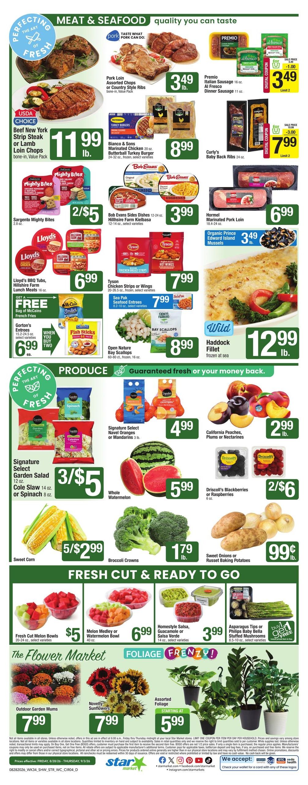 Star Market (Boston–Cambridge Area, MA) Weekly Ad August 28 - September 3, 2026