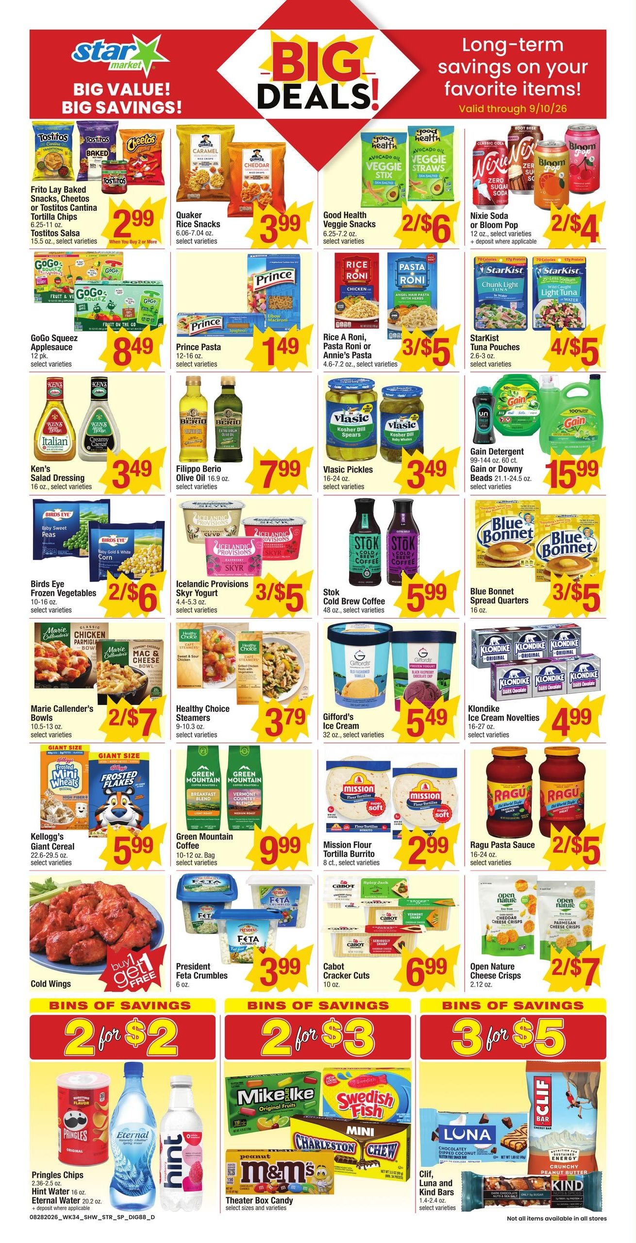 Star Market (Boston–Cambridge Area, MA) Weekly Ad August 28 - September 3, 2026