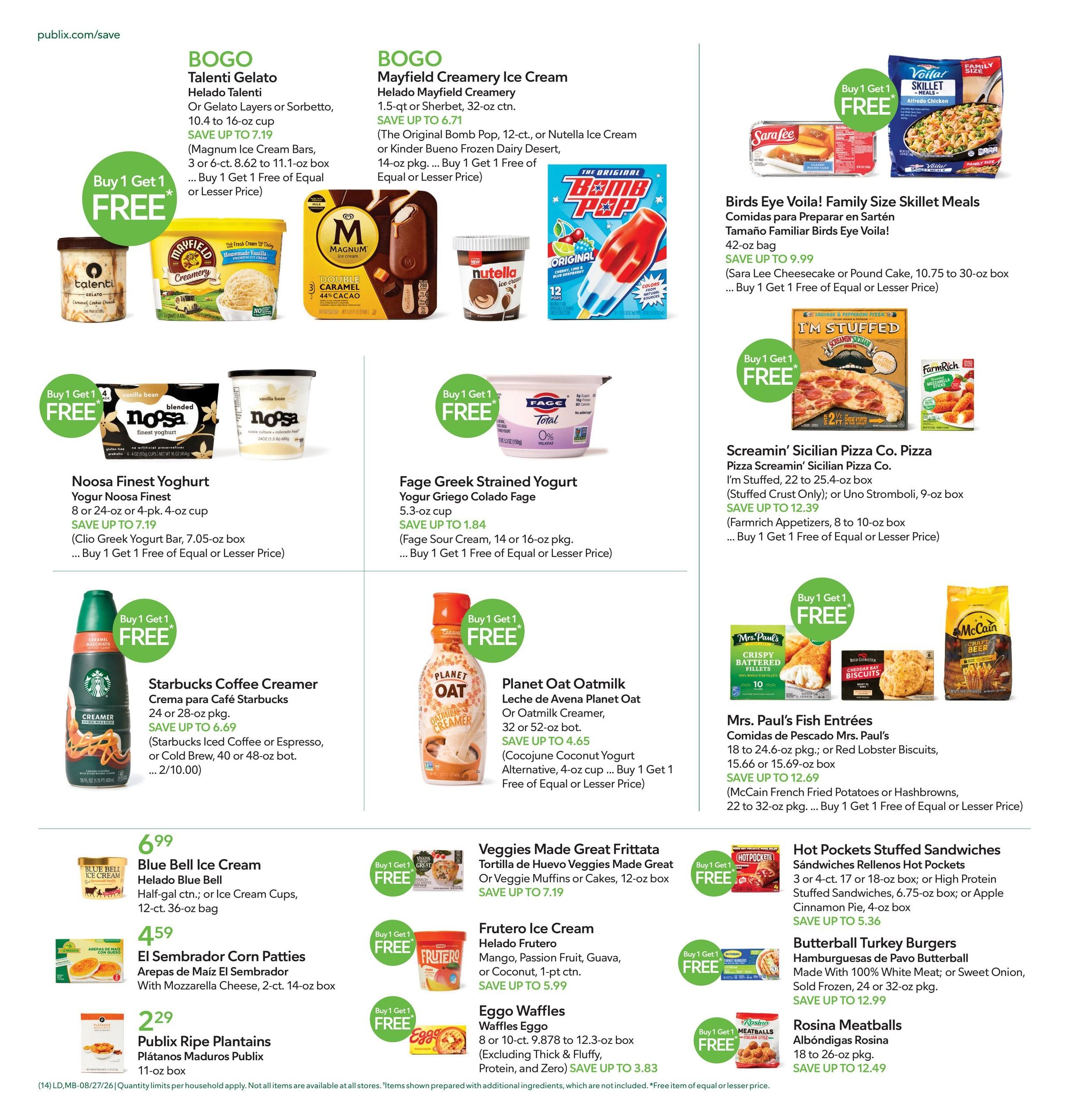Publix (Boca Raton Area, FL) Anuncio Semanal Español Weekly Ad August 27 - September 2, 2026