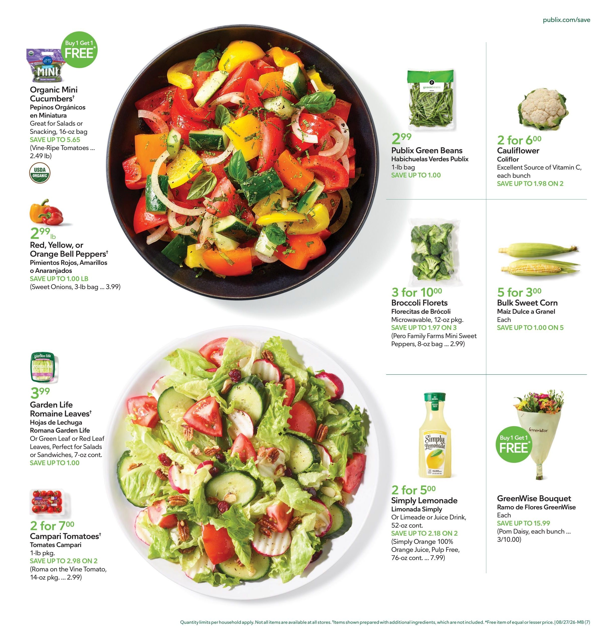 Publix (Boca Raton Area, FL) Anuncio Semanal Español Weekly Ad August 27 - September 2, 2026
