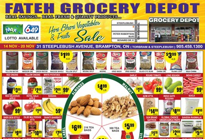 Fateh Grocery Depot Flyer November 14 to 20